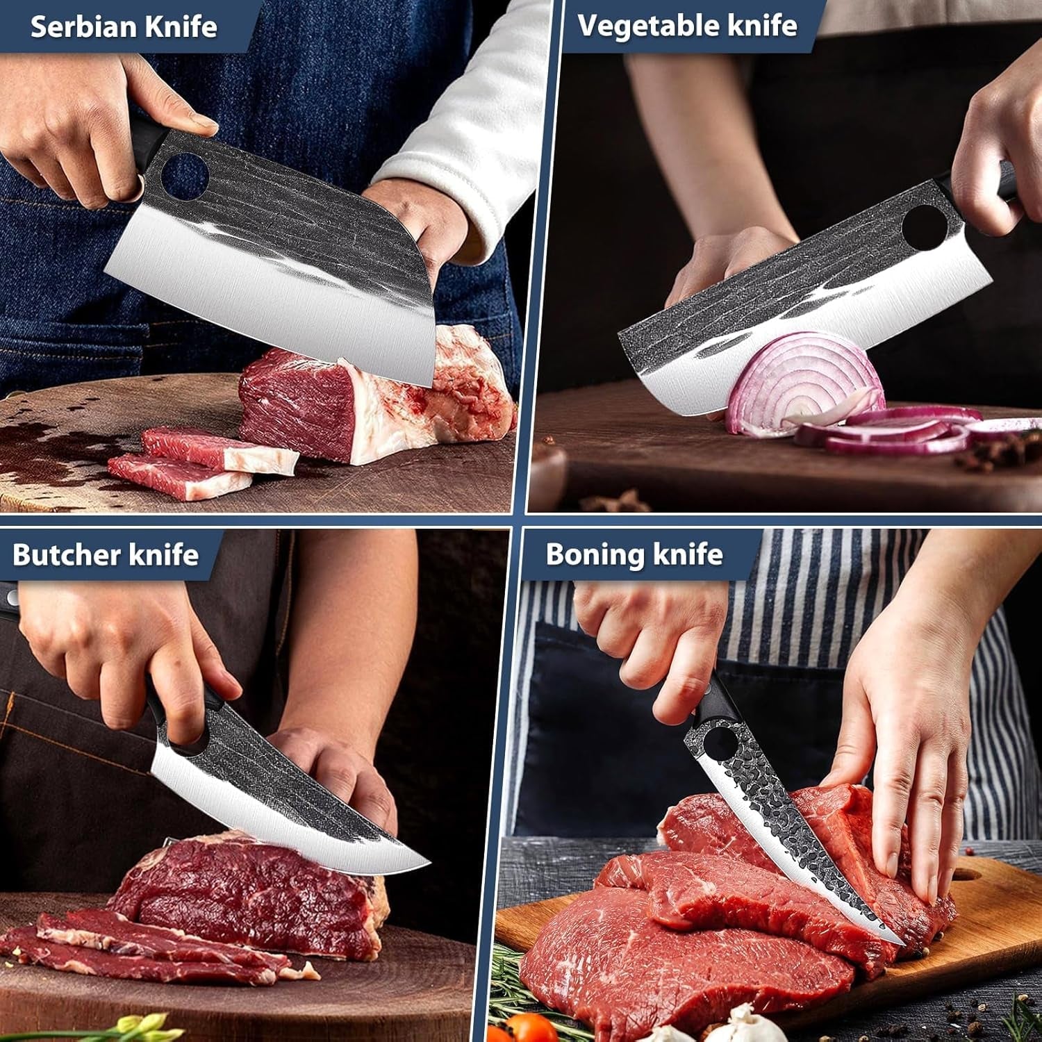 professional-butcher-knife-set-7-pcs-hand-forged-bbq-knife-sets-high-carbon-steel-full-tang-ergonomic-rosewood-handle-non-stick-hammer-texture-gift-box-for-kitchen-outdoor-cooking