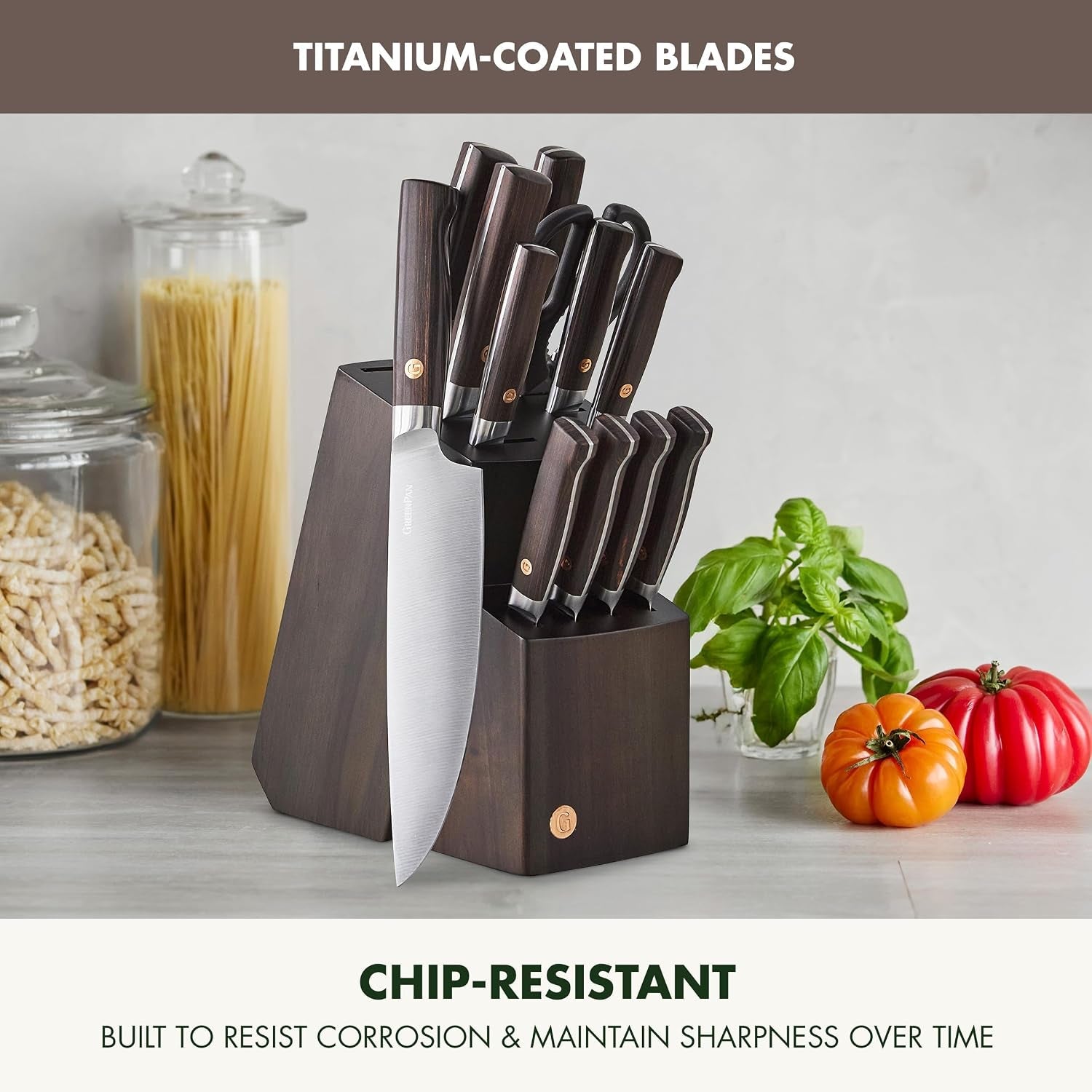 elite-13-piece-wooden-knife-block-set-professional-stainless-steel-blades-with-titanium-coating-ultra-sharp-kitchen-cutlery-chef-santoku-bread-steak-knives-ergonomic-brown-wood-handle