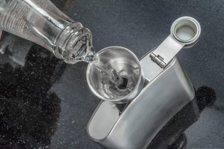 Stainless Steel Funnel for Flasks Bottles and Mini Bottles, Small Steel Drink Funnel for Filling Drinking Liquor Flask, Transferring Oil, Juice, Milk -HQ93+2