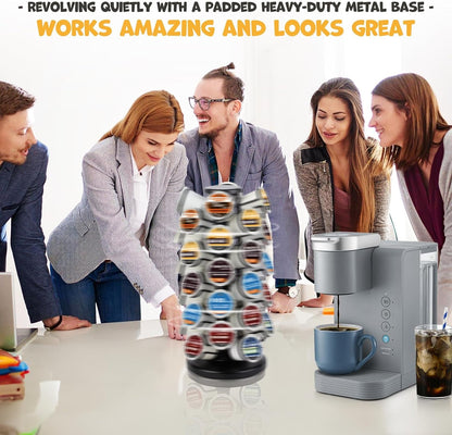K Cup Holder-Coffee Pods Holder Storage Organizer Stand 40 Pods Capacity5