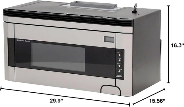R1514TY 1-1/2-Cubic-Foot 1000-Watt Over-The-Range Microwave, Stainless | 1.5-Cu. Ft. Over-The-Range Microwave Oven, 1000W, Stainless Steel, Concealed Control2