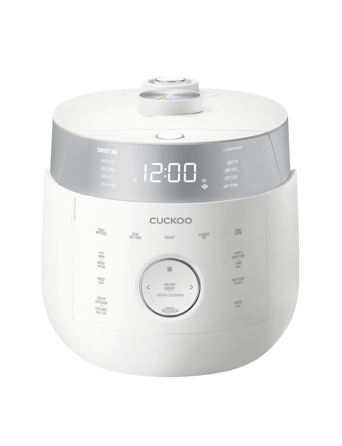 cuckoo-twin-pressure-induction-rice-cooker-12-cup-cooked-crp-lhtar0609fw-6-cup-uncooked-capacity-full-stainless-steel-inner-pot-21-menus-12-19-minute-turbo-white-rice-auto-clean-made-in-korea