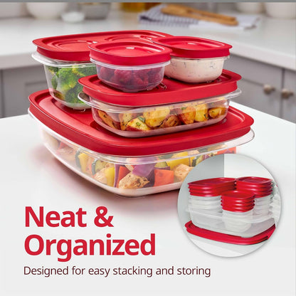 Rubbermaid Easystore Large Containers, 18-Piece Set, Food Storage Containers with Lids2