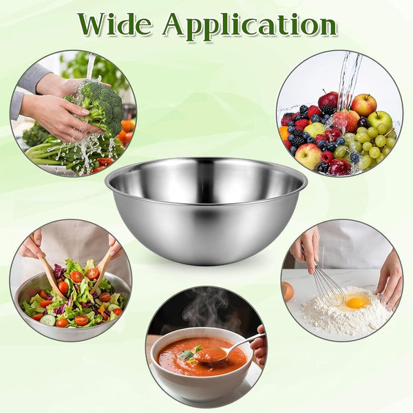 Mixing Bowl Set of 6, Thickened Version Stainless Steel Mixing Bowl7