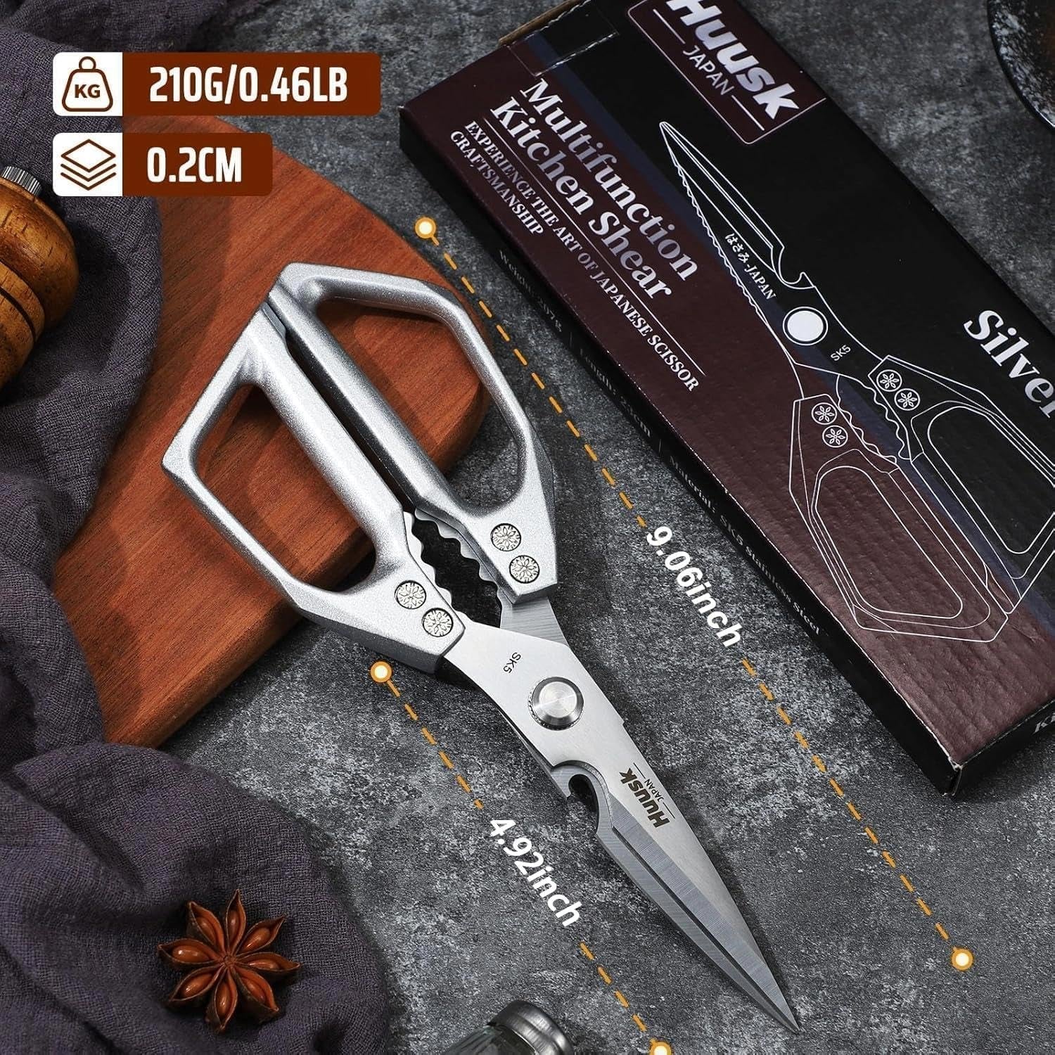 kitchen-scissors-for-food-japanese-steel-kitchen-shears-all-purpose-multifunction-sharp-cooking-meat-scissors-for-fish-herbs-chicken-turkey-gifts-for-women-non-slip-handle-dishwasher-safe