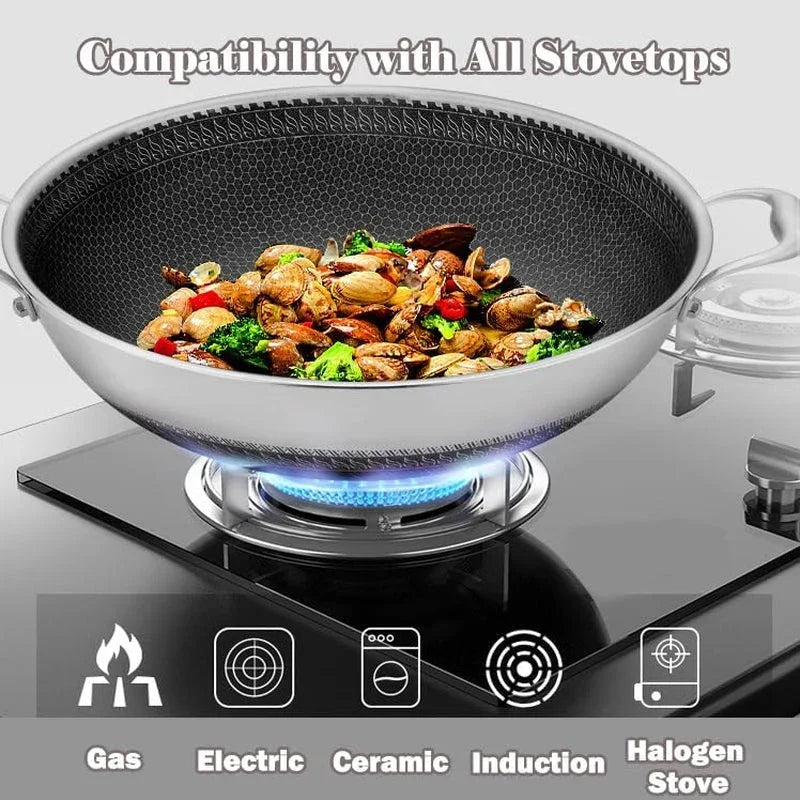 tri-ply-stainless-steel-wok-pan-with-lid-and-steamer-basket-hybrid-woks-stir-fry-pans-nonstick-with-double-handles-induction-large-saute-pan-deep-frying-pan-17-3inch-wok-with-steamer