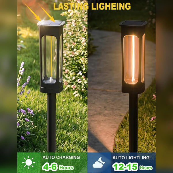 Solar Pathway Lights Outdoor, Bright LED Garden Lights Warm White5