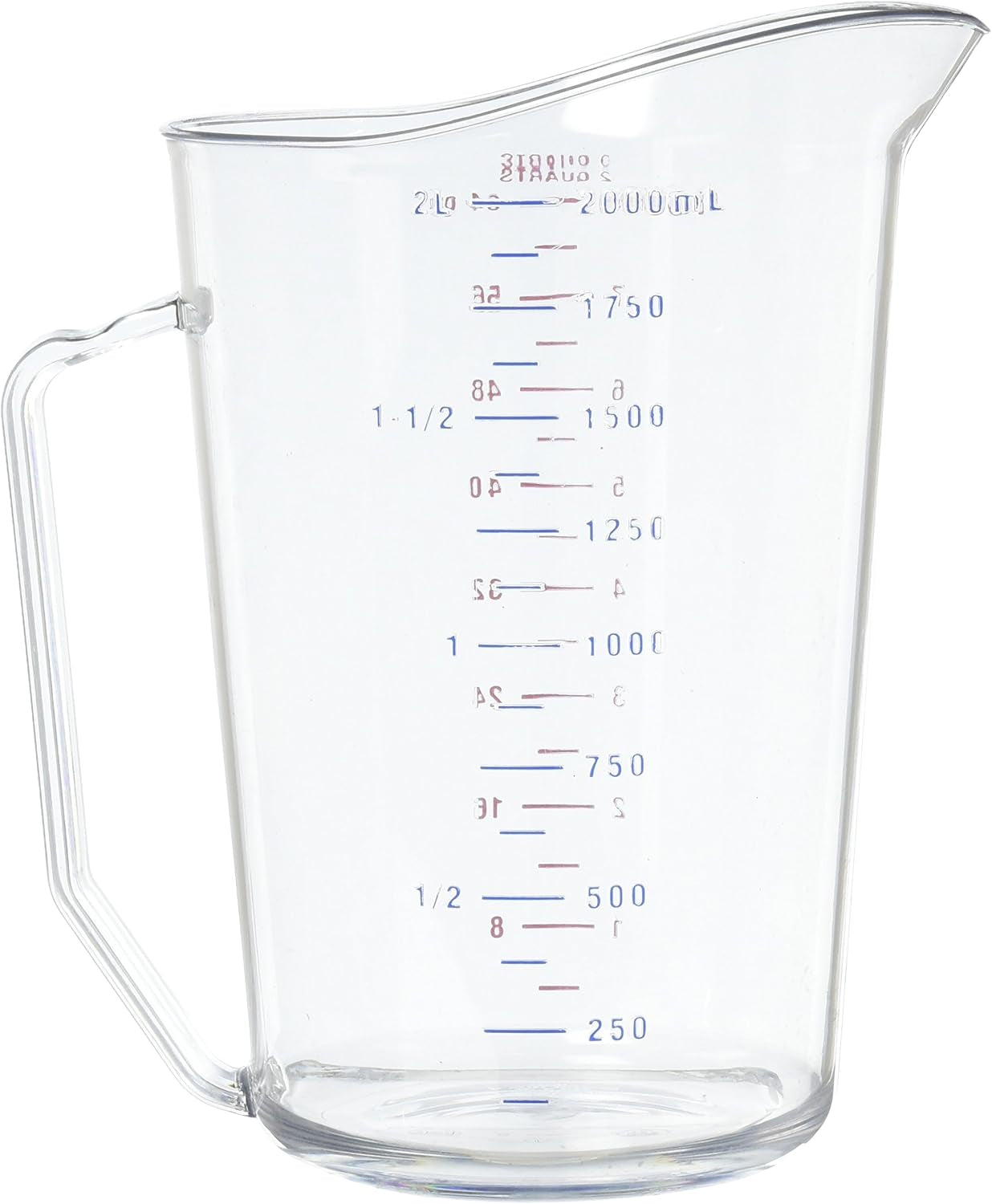 200mccw-2-qt-capacity-camwear-clear-polycarbonate-liquid-measuring-cup-200mccw135