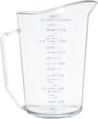 200MCCW 2 Qt Capacity, Camwear Clear Polycarbonate Liquid Measuring Cup (200MCCW135)2