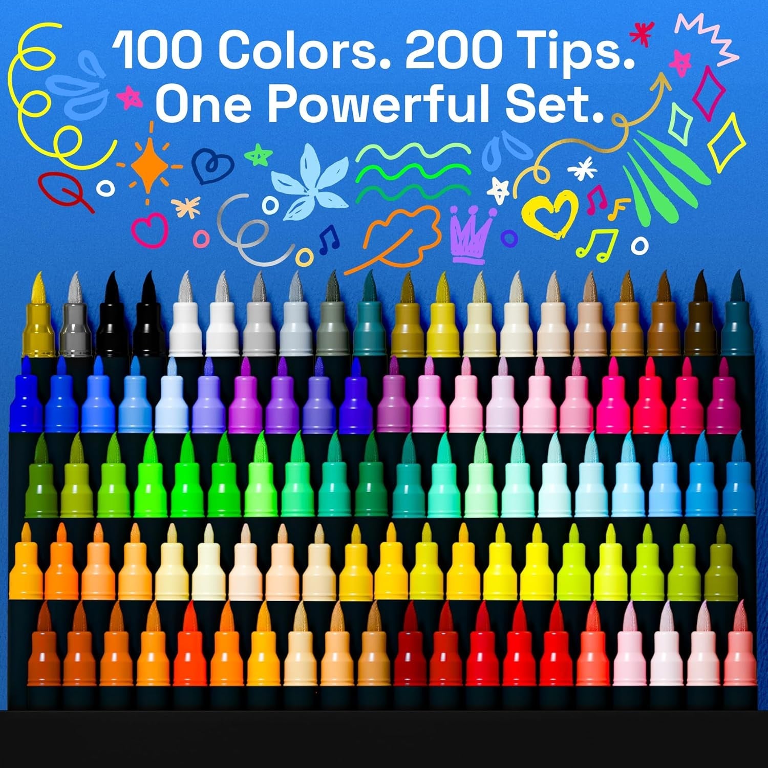100-acrylic-dual-tip-glass-marker-pens-for-wine-glasses-brush-fine-tips-vibrant-dual-tip-paint-pens-for-party-charms-diy-craft-art-and-craft-supplies-for-adults-teens-kids