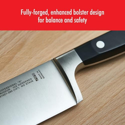 Professional S 3-Piece Razor-Sharp German Starter Knife Set, Made in Company-Owned German Factory with Special Formula Steel Perfected for Almost 300 Years, Dishwasher Safe3