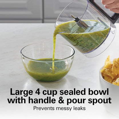 Powerful Cordless Mini Food Processor & Vegetable Chopper | 4 Cup Capacity | Fast Recharging, Includes Power Adapter | Chop, Puree, Emulsify, Grind Anywhere | Dishwasher Safe | Black6