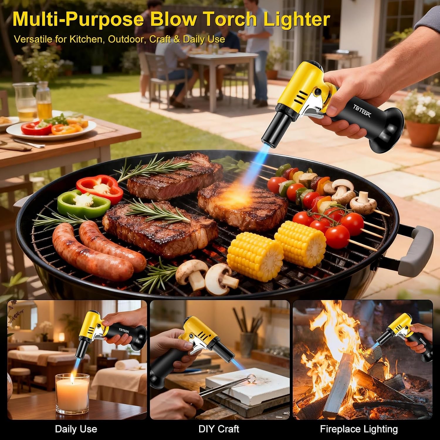 butane-torch-with-fuel-gauge-t907-one-hand-operation-kitchen-torch-lighter-with-adjustable-flame-for-bbq-baking-brulee-creme-crafts-and-solderingbutane-gas-not-included-safety-stopper-2500-f-adjustable-continuous-flame-mode-one-hand-operation-easy-to-light-extended-nozzlebutane-not-included