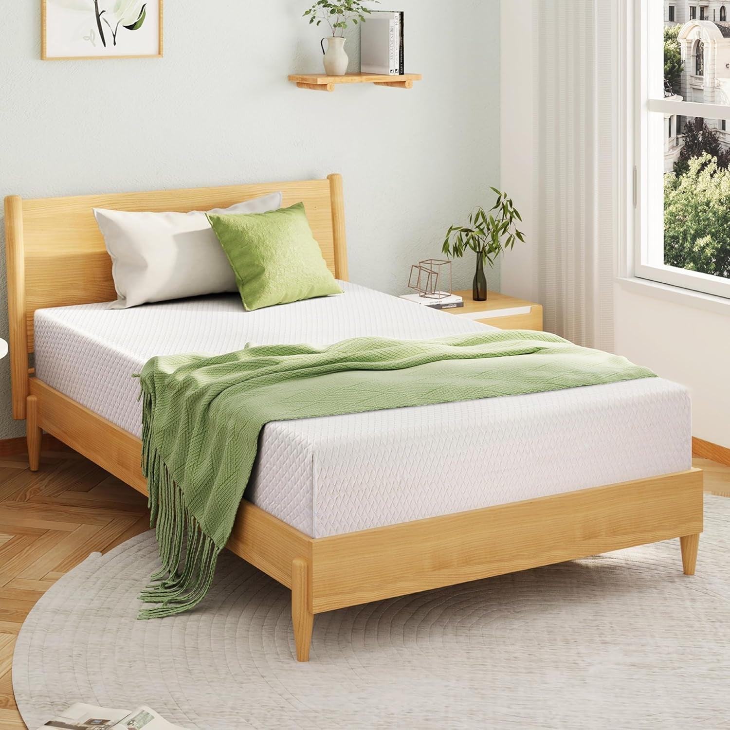 egohome-full-size-memory-foam-mattress-8-inch-green-tea-medium-firm
