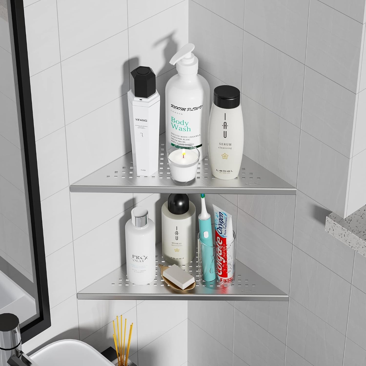 corner-shower-shelves-10-recessed-tile-shower-shelf-brushed-2-pack
