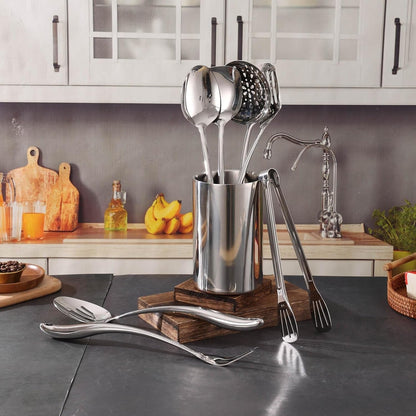 Double Wall Utensil Holder, 304 Stainless Steel Sleek Holder for Countertop8