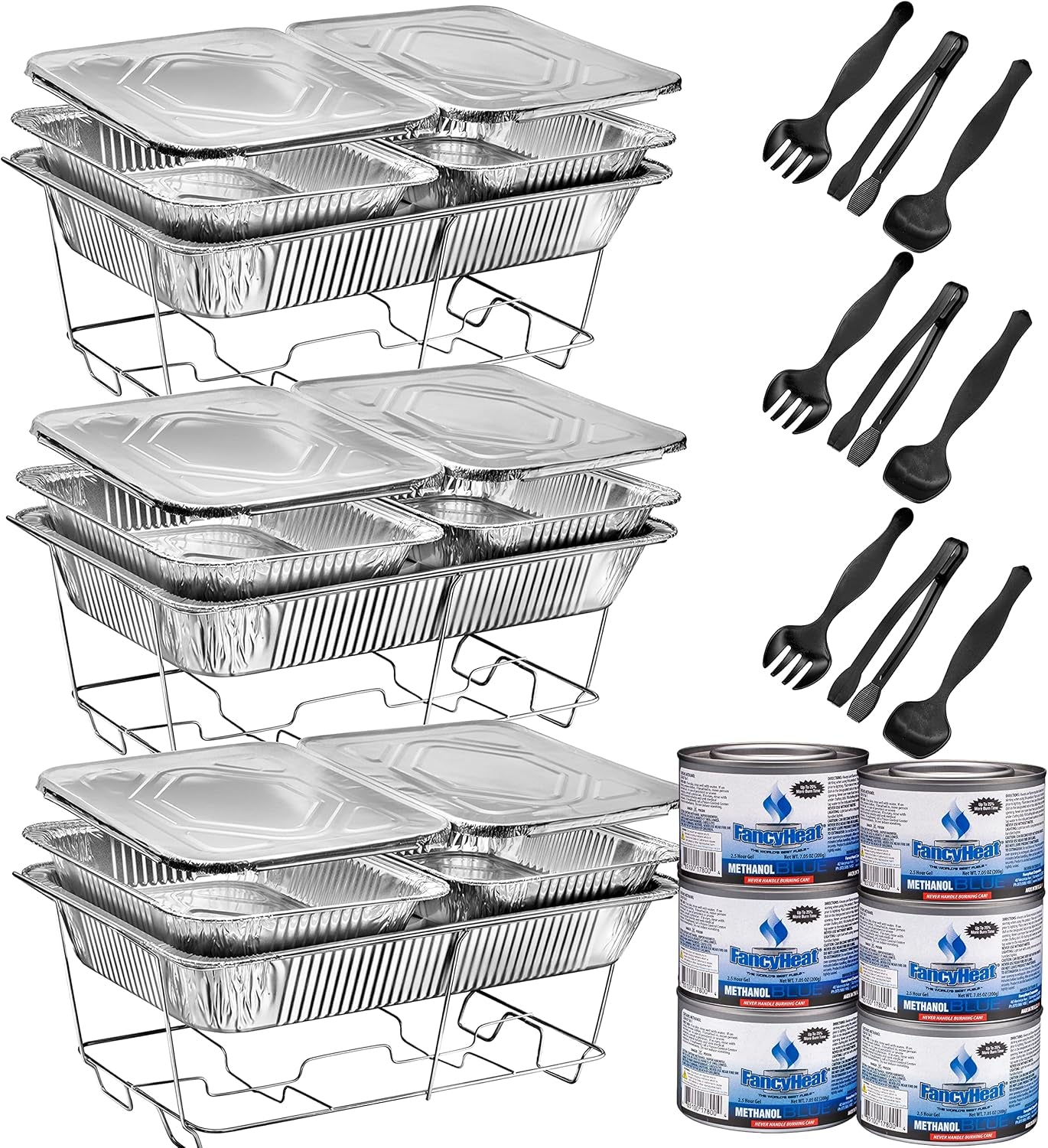 disposable-chafing-dish-buffet-set-food-warmers-for-parties-complete-33-pcs-of-chafing-servers-with-covers-catering-supplies-with-full-size-pans-9x13-warming-trays-for-food-with-utensils-lids