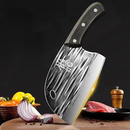 Meat Cleaver,Cleaver Knife 6.1 Inch Meat Cleaver for Meat Cutting, Kitchen Knife，Knife High Carbon Steel Hand Forged, Household Knife for Kitchen, LAMAJIGA58442