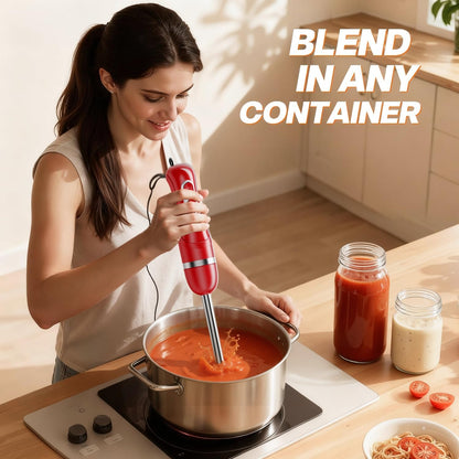 Immersion Blender Corded 400W, 2 Speed, Emulsifier, Blend, Bpa-Free | Hand Blender Stick Mixer, Ergonomic Handle, Stainless Steel Blades, Effortless Blending for Soup, Smoothies, Puree, Baby Food7