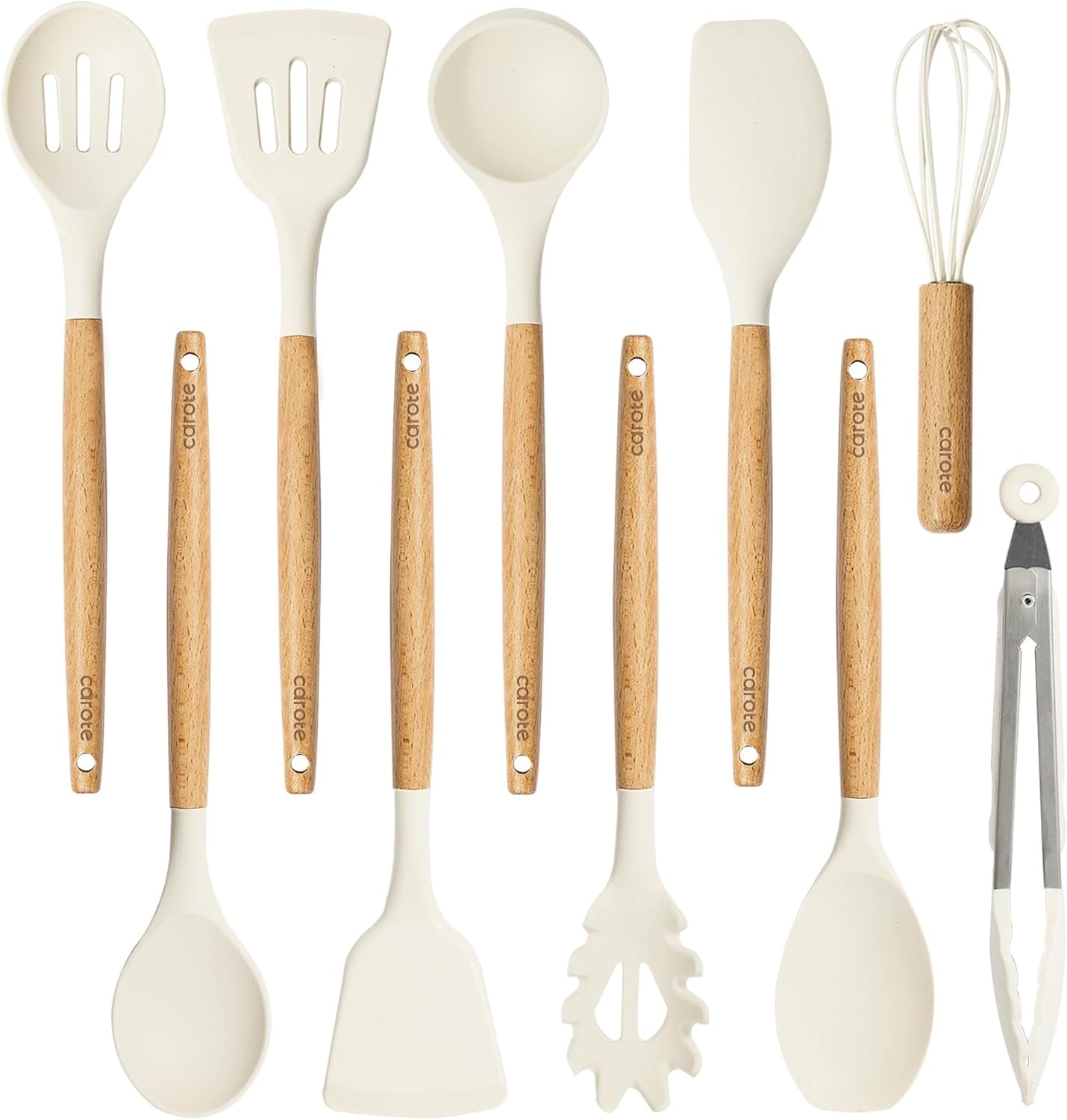 10-piece-kitchen-utensils-set-with-wood-cool-touch-handles-cream-silicone-cooking-utensil-food-grade-nonstick-cookware-friendly-bpa-free-heat-resistant-everyday-home-essentials-gifts