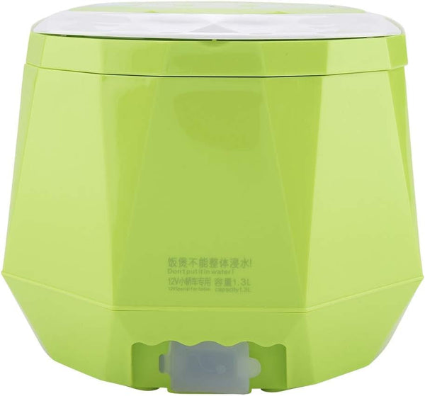 Travel Rice Cooker, Portable Rice Cooker for Travel, 12V 100W 1.3L Portable Mini Multifunctional Electric Non Stick Pot Electric Food Steamer for Outdoor Travel Car Cooking(#2)4