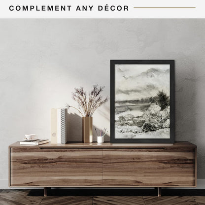 Museum Poster Frame, 18X24, Onyx Woodgrain3