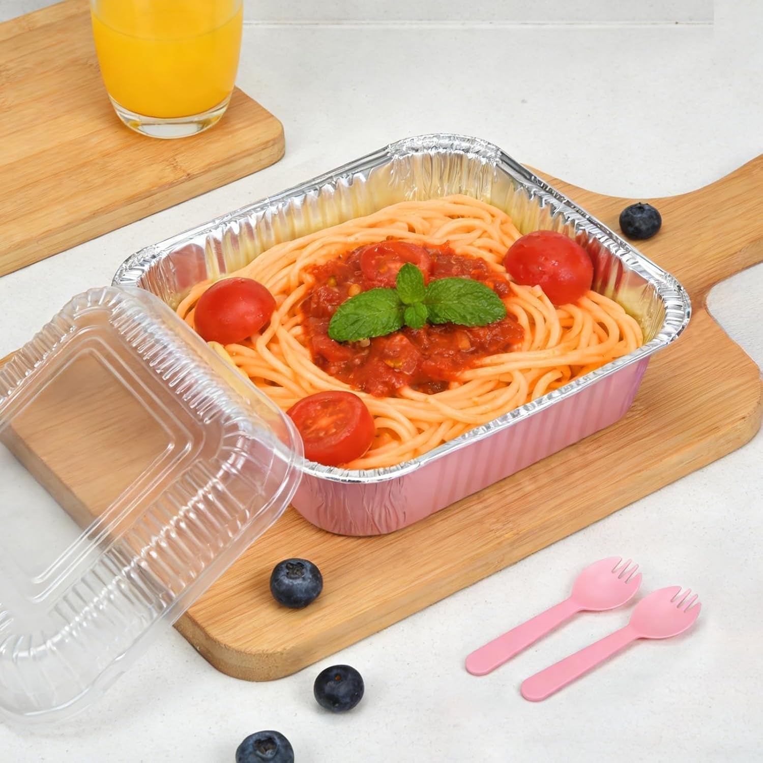 35-pack-pink-8x8-inch-disposable-aluminum-pans-with-plastic-lids-stickers-and-cake-spoons-square-cake-pans-for-parties-baking-trays-foil-pans-for-holiday-cooking-parties-meal-prep-storage