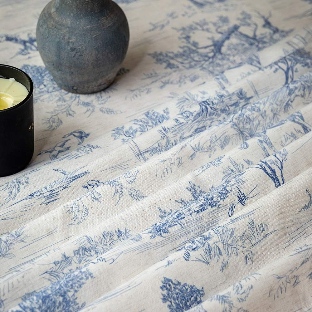rustic-tablecloth-classic-french-village-printed-linen-fabric-table-cover-farmhouse-decoration-90-inches-round-blue-for-kitchen-dining