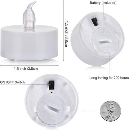 Tea Lights Flameless Battery Operated Candles. Warm White 100Pack7