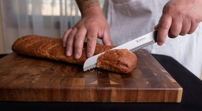8-Inch Serrated Bread Knife, Premium Stainless Steel Blade with Wave Edge, Full Tang Handle, Razor Sharp Knife for Bread, Durable Professional Kitchen Knife6