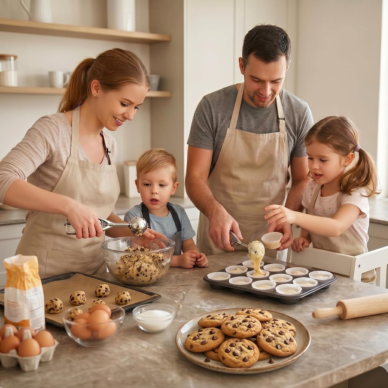 ice-cream-scoop-3pcs-cookie-scoop-set-stainless-steel-ice-cream-scooper-with-trigger-release-large-medium-small-cookie-scooper-for-baking-cookie-scoops-for-baking-set-of-3-with-cookie-dough-scoop