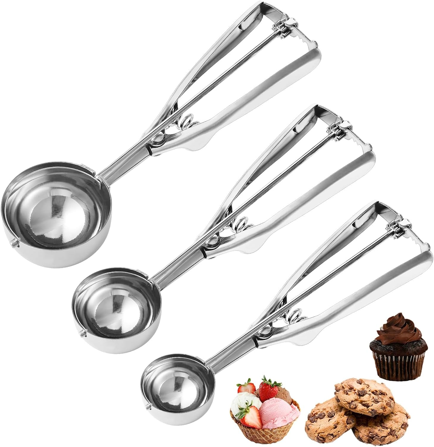 cookie-scoop-set-of-3-cookie-dough-scoops-for-baking-1-tbsp-2-tbsp-3-tbsp-stainless-steel-ice-cream-scooper-with-trigger-release-for-cupcake-ice-cream-muffin-meatball-melonball
