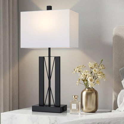 25" Modern Table Lamp for Living Room,Bedside Lamp for Bedroom5