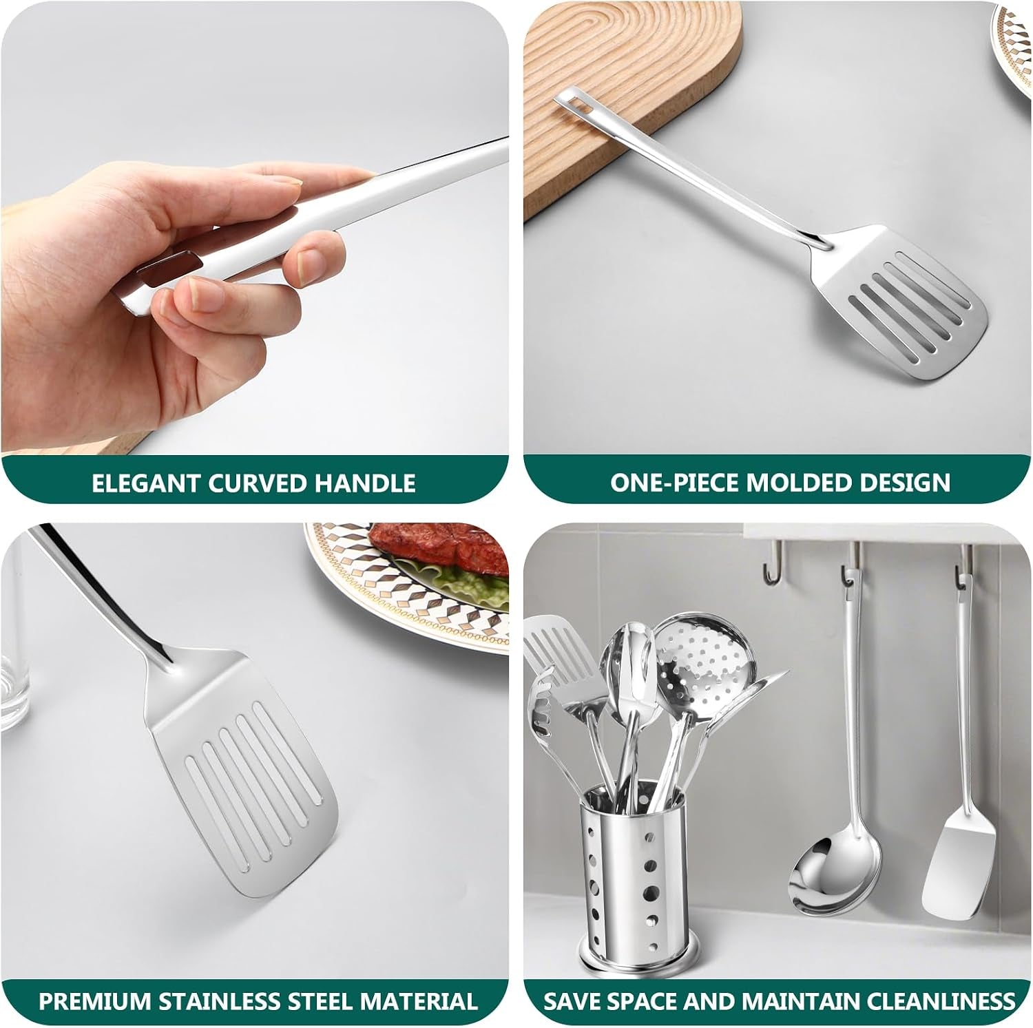 kitchen-utensils-set-11pcs-stainless-steel-cooking-utensils-set-with-holder-includes-turners-potato-masher-spatula-spoons-pasta-server-tongs-soup-ladle-serving-spoon