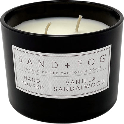 Scented Candle - Vanilla Sandalwood – Additional Scents and Sizes – 100% Cotton Lead-Free Wick - Luxury Air Freshening Jar Candles - Perfect Home Decor – 12Oz2