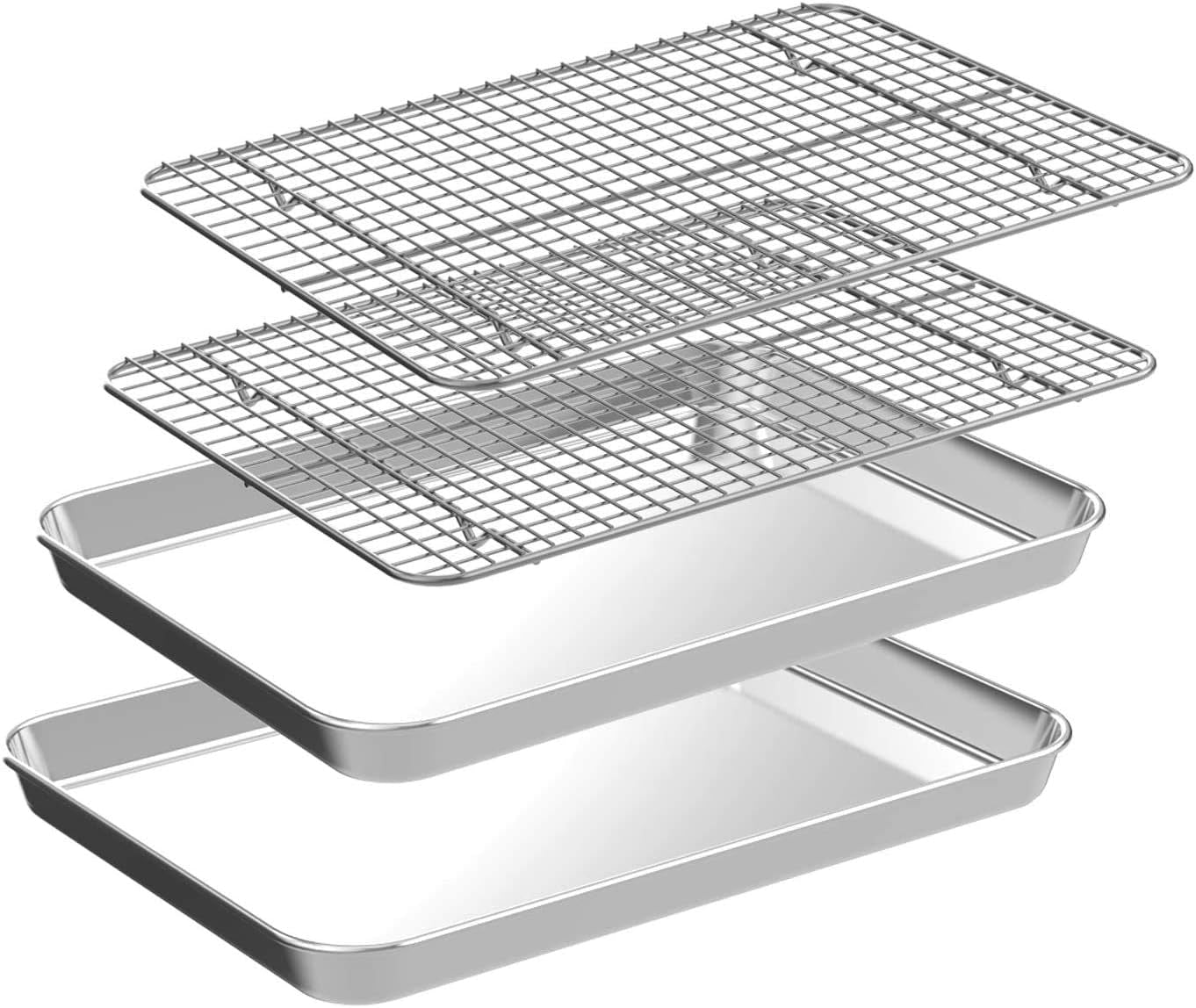 quarter-sheet-pan-with-cooling-rack-set-2-baking-sheets-2-baking-racks-stainless-steel-cookie-sheets-for-baking-and-wire-rack-rust-warp-resistant-nonstick-size-12-x-9-8-x-1-inch