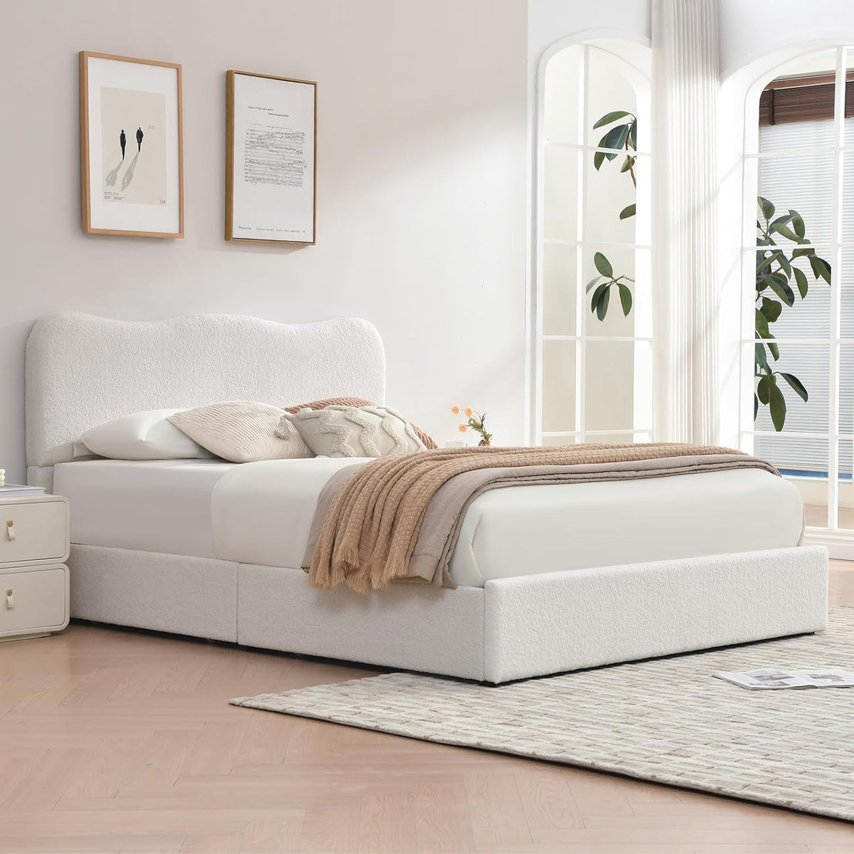 queen-size-storage-bed-frame-with-4-pull-out-drawers-modern-upholstered-boucle-platform-bed-with-curved-headboard-wood-slats-no-box-spring-needed-cream-white
