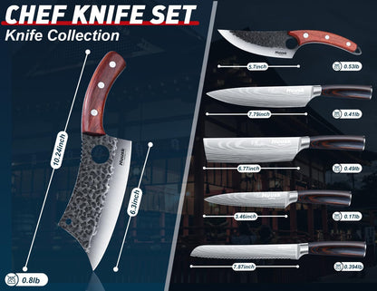Japanese Chef Knife Set with Gift Box, Gifts for Men, Dad7