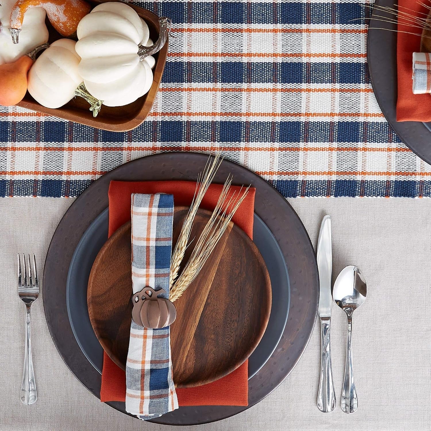 thanksgiving-fall-table-decoration-autumn-farmhouse-plaid-ribbed-table-runner-13x72-blue-orange