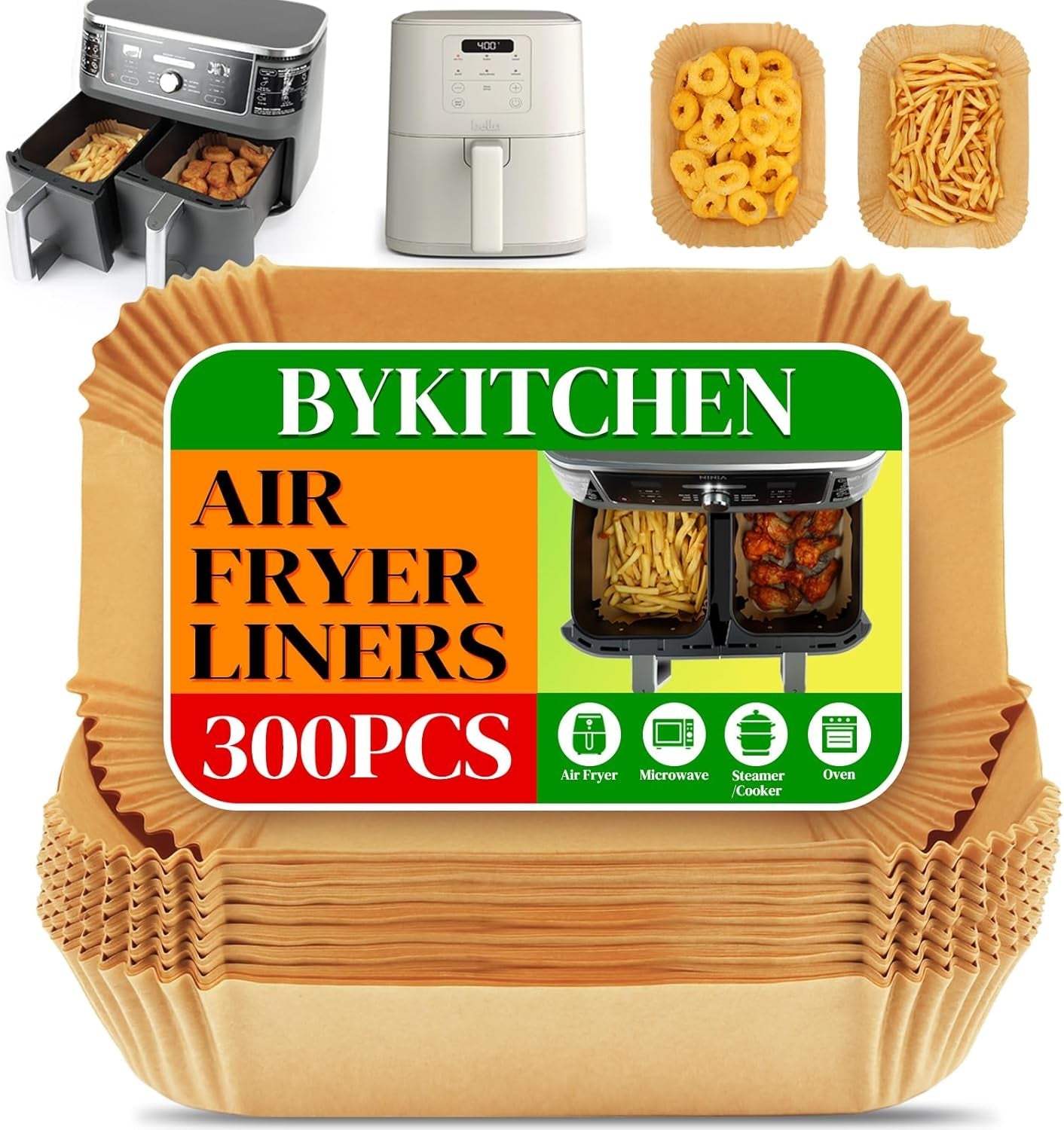 300pcs-disposable-air-fryer-liners-for-ninja-dual-bella-airfryer-rectangle-air-fryer-parchment-paper-compatible-with-ninja-dualzone-dz201-dz401-dz550-dz302-bella-slim-air-fryer-more