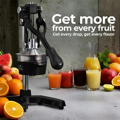 Cast Iron Juicer - Heavy Duty Orange Juicer with Detachable Strainers for Easy Cleaning, Citrus Press for Citrus Fruits, Perfect for Bartenders, Juice Lovers & Health Enthusiasts9
