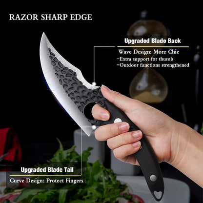 Huusk Japan Knife Upgraded Version, Fillet Caveman Viking Knives3