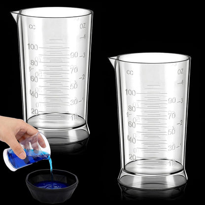 2 Pcs Hair Dye Measuring Cups, 4 Oz Plastic Beaker with Graduated Scale8