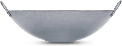 Big 16 Inch Heavy Canton Style Hand Hammered Carbon Steel Wok (Round Bottom) / 731W875