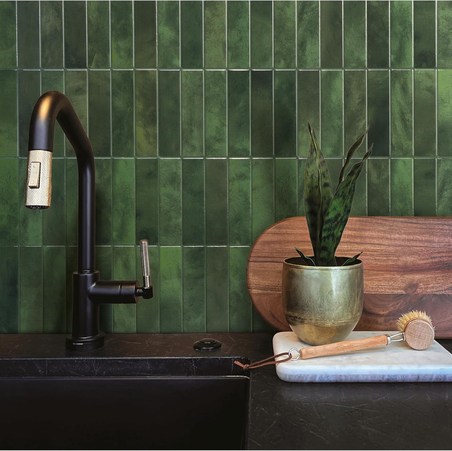 peel-and-stick-backsplash-stacked-forest-green-11-43x9-pack-of-5-3-5-sq-ft-glossy-heat-moisture-resistant-low-voc-kitchen-bathroom-renter-friendly-made-in-canada