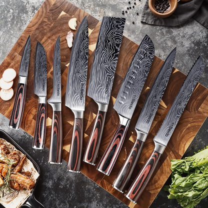 Seido Master 8-Piece Japanese Knife Set, High-Carbon Stainless Steel2