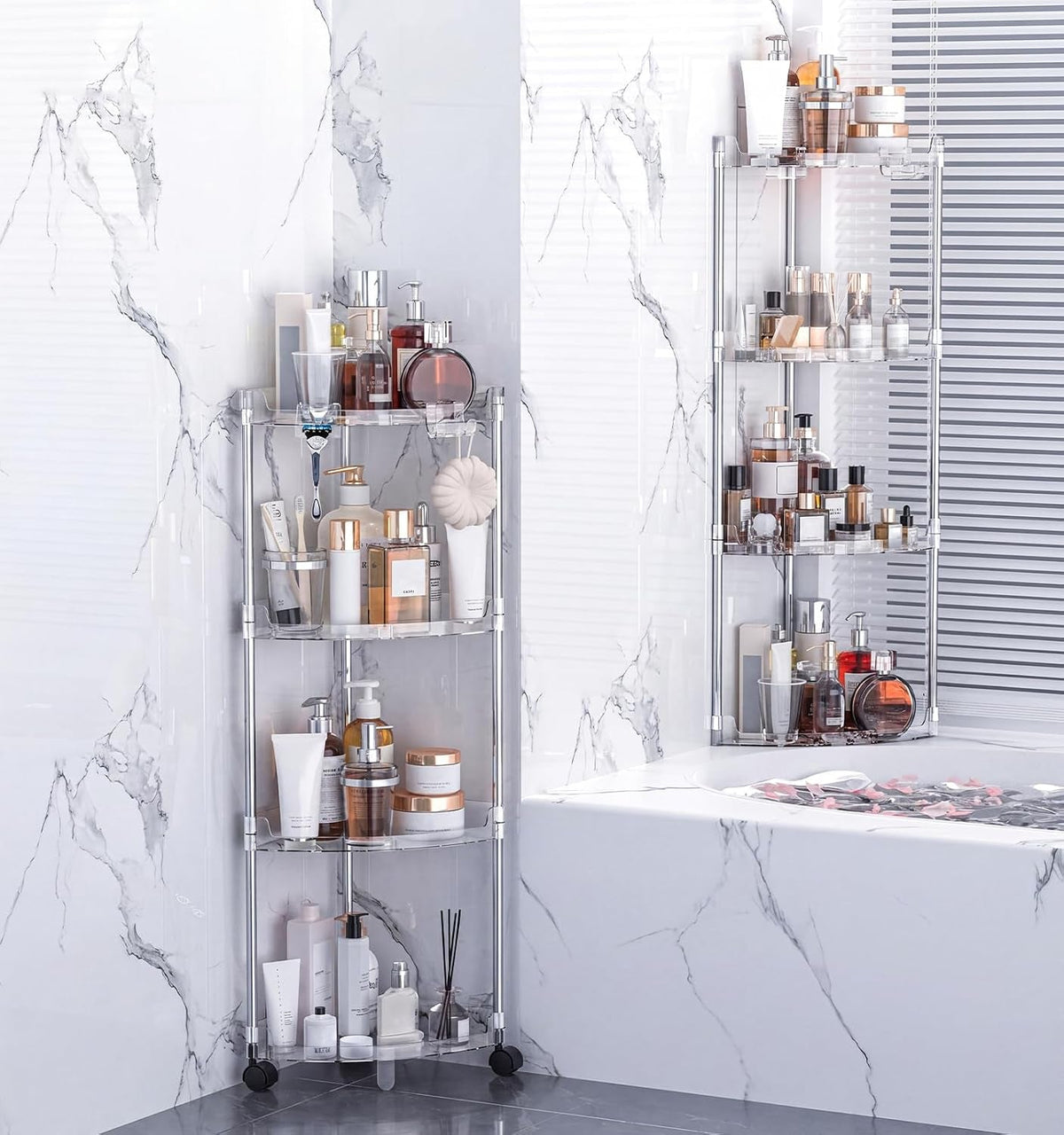 corner-shower-caddy-standing-4-tier-shower-organizer-with-hooks