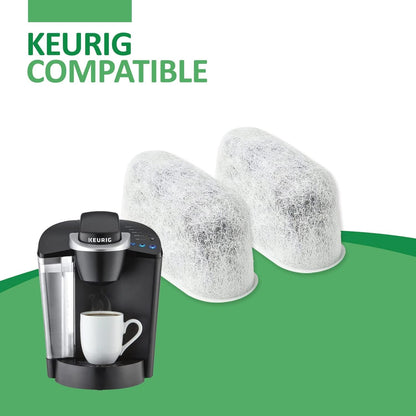 Pack of 6 Replacement Charcoal Water Filters by Housewares Solutions for Keurig Brewers - Keurig Compatible Water Filter Cartridges Universal Fit (NOT CUISINART) for Keurig 2.0 & 1.0 Coffee Makers2