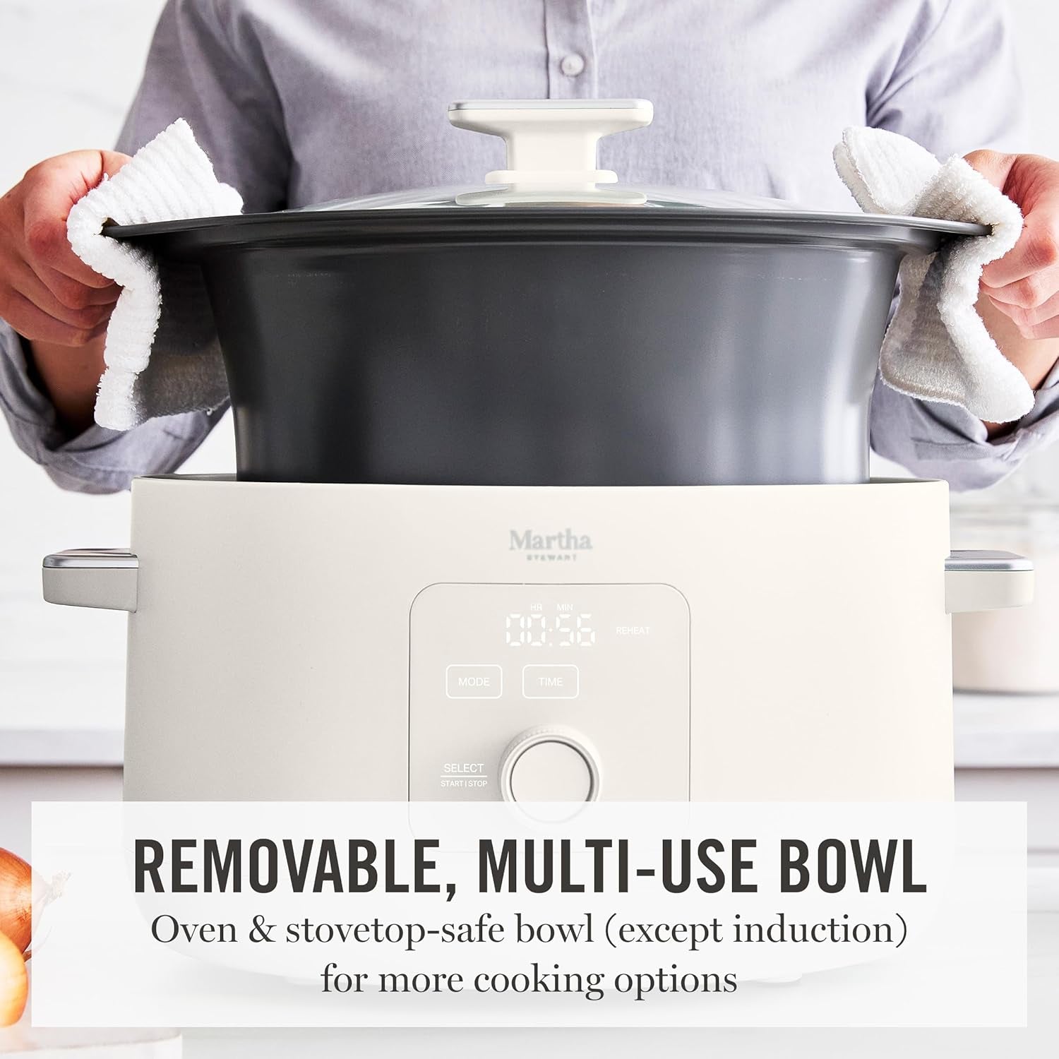 8-quart-slow-cooker-ceramic-nonstick-crock-linen-cream-6-modes-delay-timer-keep-warm-dishwasher-safe-bowl-glass-lid-stovetop-oven-safe-removable-pot-simmet-reheat-warm