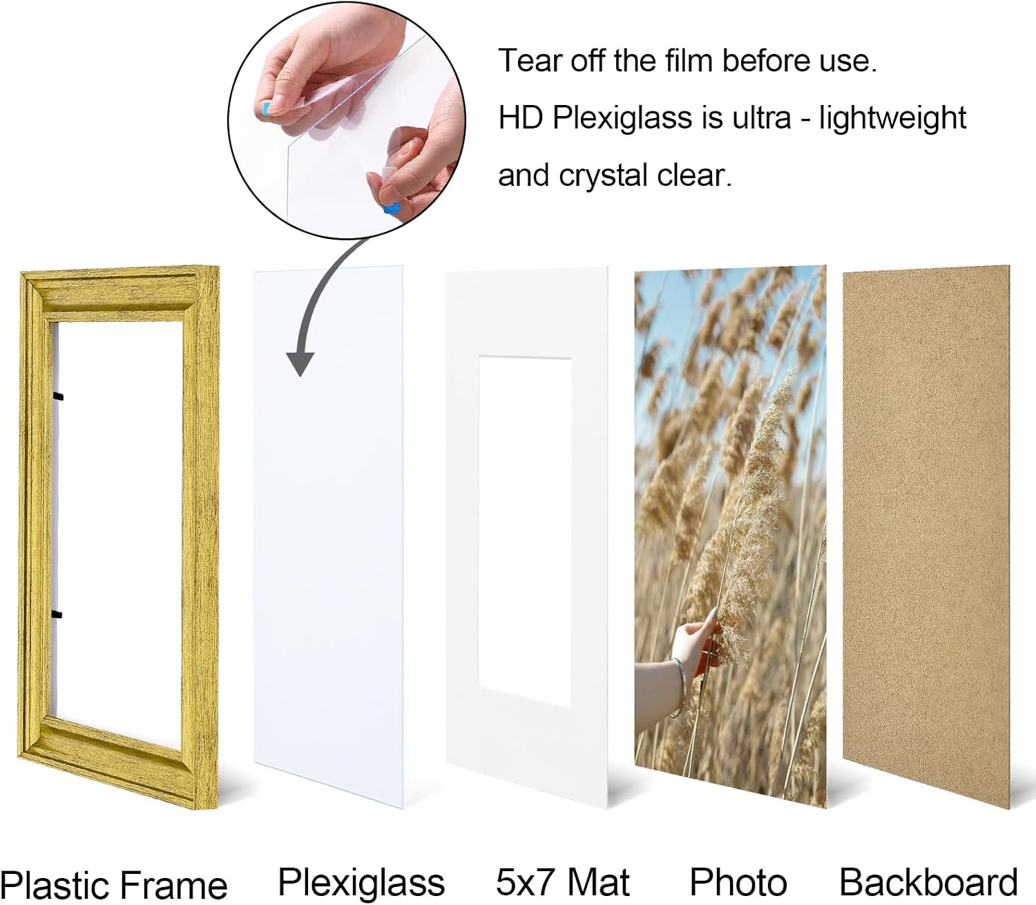 8x10-picture-frames-set-of-2-vintage-photo-frames-rustic-gold